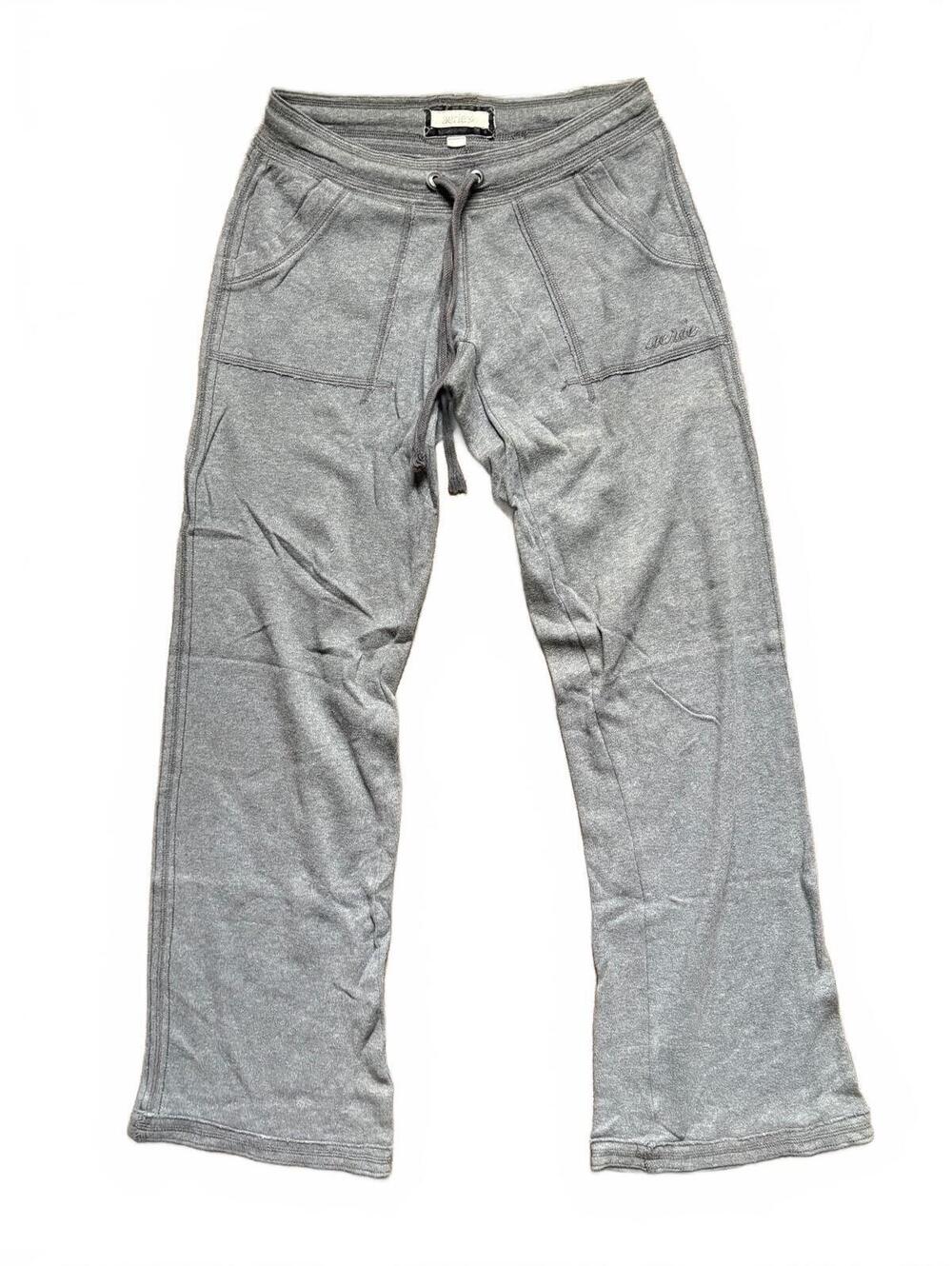 Vintage Y2K Aerie Low Rise Gray Wide Leg Sweatpants Drawstring Lounge Pants